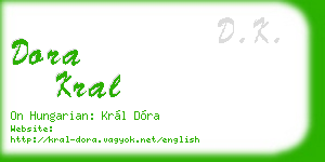 dora kral business card